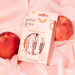 Framar Peach Please Gator Grips x 4