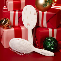 Framar Holly Days Detangle Brush Evergreen