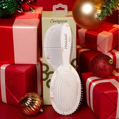 Framar Holly Days Detangle Brush Evergreen