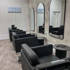 Lotus Murray Black Styling Chair 5 Star Silver Base