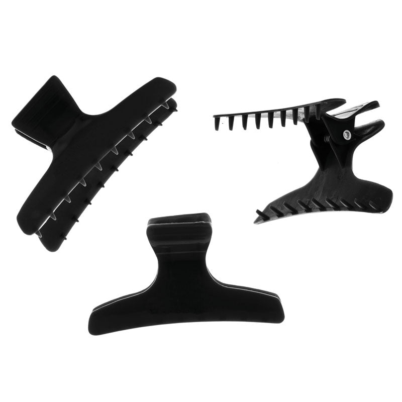 Headjog Professional Butterfly Clamps x 12 Black