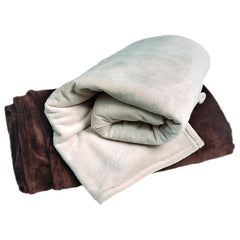 Ultrasoft Microfibre Fleece Blanket Sandstone
