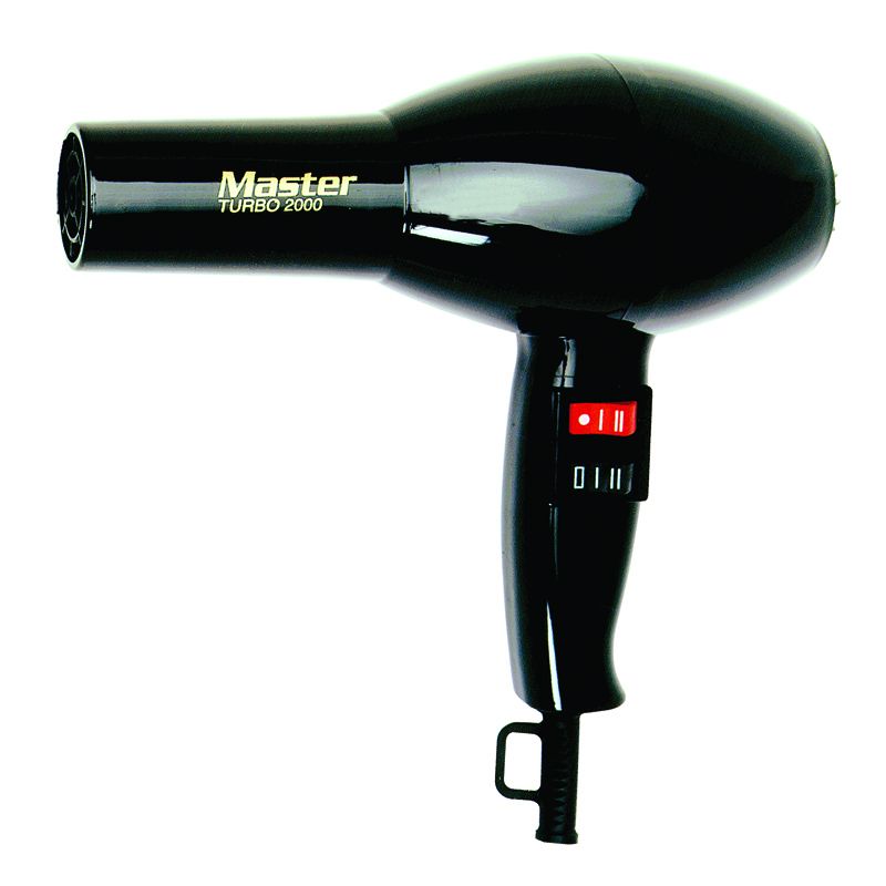 Master Turbo 2000 Black Hairdryer 1200w
