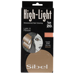 Sibel High-Light Foam Gold Small 9.5 x 20cm 200 Sheets