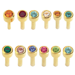 Caflon Assorted Birthstone Packs 24ct Gold x 12 Mini