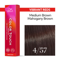 Wella Color Touch 60ml 4/57 Medium Mahogany Brunette Brown