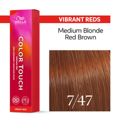 Wella Color Touch 60ml 7/47 Medium Red Brunette Blonde