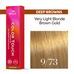Wella Color Touch 60ml 9/73 Very Light Brunette Gold Blonde