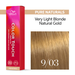 Wella Color Touch 60ml 9/03 Very Light Natural Gold Blonde