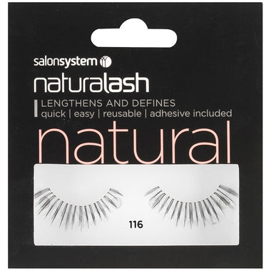 Salon System Naturalash Strip Eyelashes 116 Black