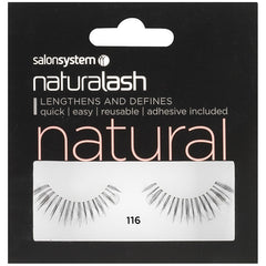 Salon System Naturalash Strip Eyelashes 116 Black