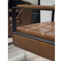 Lotus Westbury Brown Styling Chair 5 Star Base