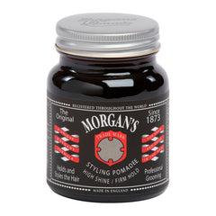 Morgans Pomade High Shine/ Firm Hold 100g Jar (Black label)