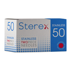 Sterex Stainless Steel Two Piece Needles F3R Regular - Box of 50