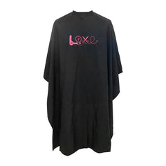 Lotus Love Hairdressing Cape with Popper Fastening Black