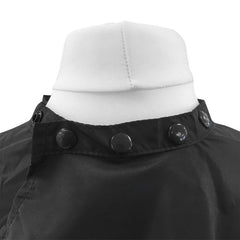 Lotus Love Hairdressing Cape with Popper Fastening Black