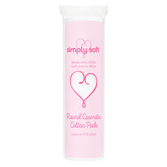 Simply Soft Round Cotton Wool Pads x 100