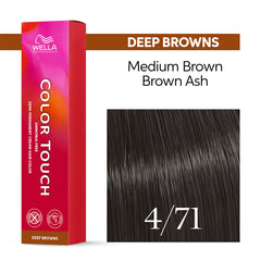 Wella Color Touch 60ml 4/71 Classic Medium Brunette Ash Brown