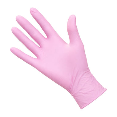 DMI Nitrile Gloves Non-Latex Pink Medium Pack of 100pcs