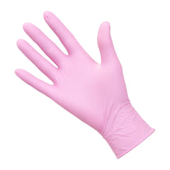 DMI Nitrile Gloves Non-Latex Pink Medium Pack of 100pcs