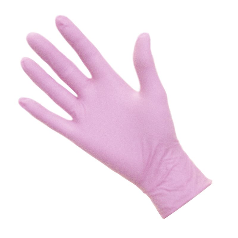 DMI Nitrile Gloves Non-Latex Pink Medium Pack of 100pcs