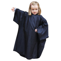 Lotus Childrens Crinkle Nylon Gown with Sleeves, Black