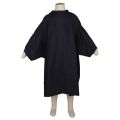 Lotus Childrens Crinkle Nylon Gown with Sleeves, Black