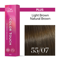 Wella Color Touch Plus 60ml 55/07 Intense Light Natural Brunette Brown