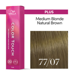 Wella Color Touch Plus 60ml 77/07 Intense Medium Natural Brunette Blonde