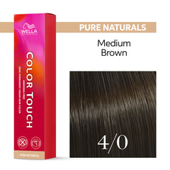 Wella Color Touch 60ml 4/0 Pure Naturals Medium Brown