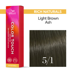 Wella Color Touch 60ml 5/1 Rich Naturals Light Ash Brown