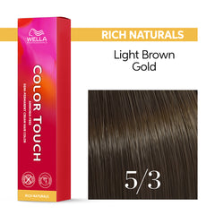 Wella Color Touch 60ml 5/3 Rich Naturals Light Gold Brown