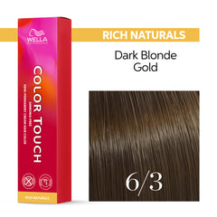 Wella Color Touch 60ml 6/3 Rich Naturals Dark Gold Blonde