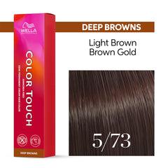 Wella Color Touch 60ml 5/73 Deep Browns Light Brunette Gold Brown