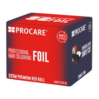 Procare Coloured Fade Foil Red 100mm x 225m