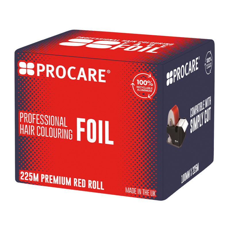 Procare Coloured Fade Foil Red 100mm x 225m