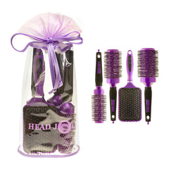 Head Jog Oval Purple Brush Bag