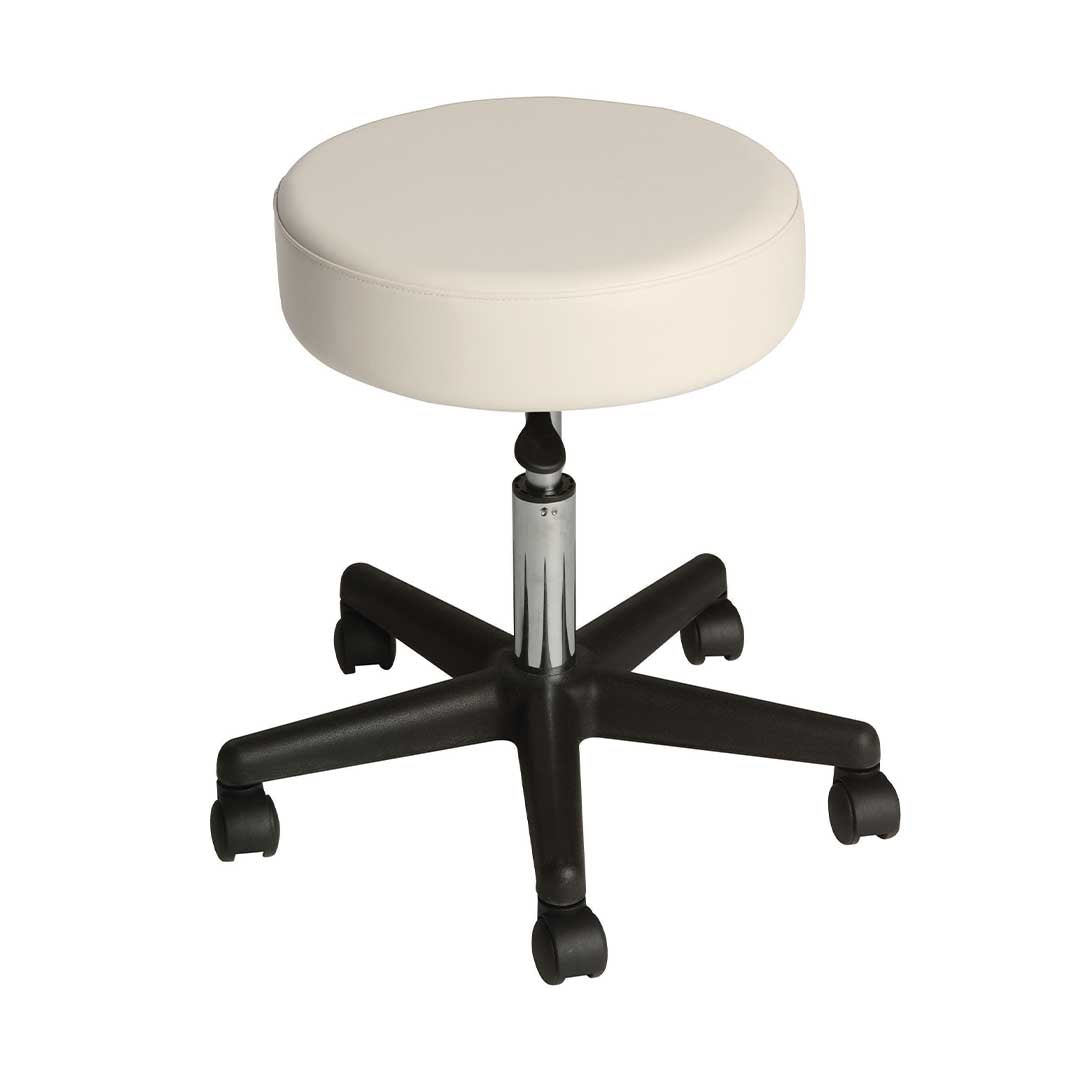 Affinity Rolling Stool - White