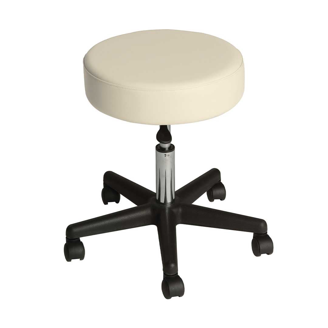 Affinity Rolling Stool - Biscuit