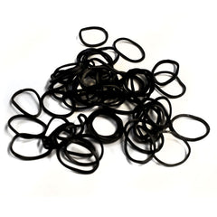 Hair Tools Black Rubber Bands 300pcs