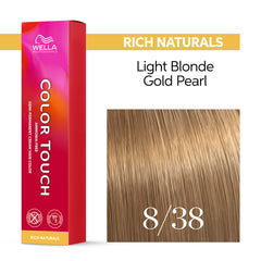 Wella Color Touch 60ml 8/38 Rich Naturals Light Gold Pearl Blonde