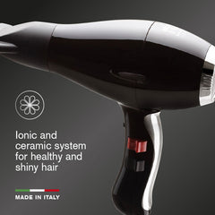 Elchim 3900 Healthy Ionic Hairdryer Black and Silver