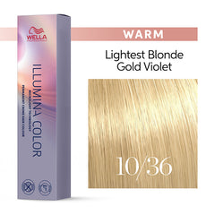 Wella Illumina 60ml 10/36 Lightest Gold Violet Blonde
