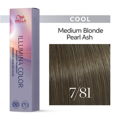 Wella Illumina 60ml 7/81 Medium Pearl Ash Blonde