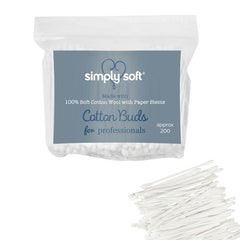 Simply Soft Paper Stemmed Cotton Buds x 200