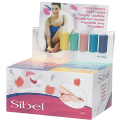 Sibel Pumice Stone Block Box of 24 assorted colours