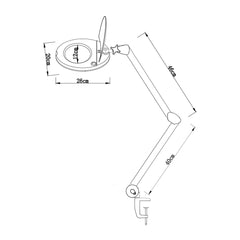 LED Magnifying Lamp with Stand