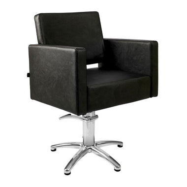 Lotus Phoenix Black Styling Chair 5 Star Silver Base