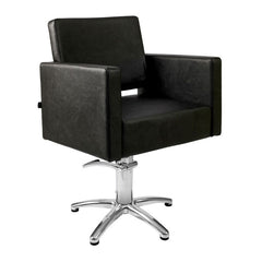 Lotus Phoenix Black Styling Chair 5 Star Silver Base