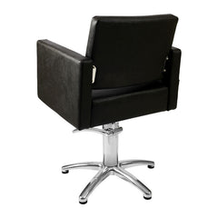 Lotus Phoenix Black Styling Chair 5 Star Silver Base